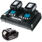 Makita - Power Pack (3x5,0 Ah) Mit Doppel-ladeger&auml;t 198458-6