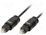 Logilink Ca1008 - Lichtwellenleiter-audiokabel (2x Toslink Male, 2 M) Schwarz
