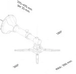 Neu Star St&auml;nder (wand, 12 Kg, Schwarz, 360&deg;, 0-90&deg;, 37 Cm)
