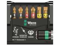 Wera - Bit-Check 7 Diamond 1 sb, 7-teilig 05073419001 Rapidaptor Universalhalter