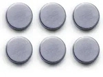 Magnet-set, 6-tlg., Edelstahl