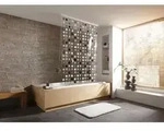 Kleine Wolke - Duschrollo F&uuml;r Leerkassette 128 X 240 Cm Grau Dusche Bad Rollo