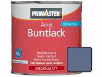 Acryl Buntlack 375ml Taubenblau Seidenmatt Wetterbeständig Holz&Metall - Primaster