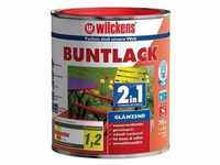 Wilckens - Buntlack 2in1, 750 ml glänz., feuerrot RAL3000