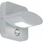 Wofi - Led Wand Lampe Alu Spot Garten Bewegungsmelder Terrassen Down Leuchte Silber