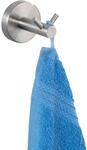 Wandhaken Duo Bosio Edelstahl Matt, Rostfrei, Silber Matt, Edelstahl Rostfrei Matt -