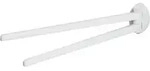 Porte Serviette Blanc 2 Barres 44cm Lemon - Spirella