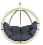 Amazonas - H&auml;ngesessel Globo Chair Anthracite Inkl. Sitzkissen Und Spiralfeder