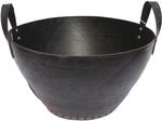 Metrox Holzkorb Aus Gummi, Kaminholzkorb 2 Griffe, H&auml;he 34cm, Oben 51cm, 99171
