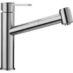 Ambis S - K&uuml;chenarmatur Mit Ausziehbare Brause, Geb&uuml;rsteter Edelstahl 523119 -