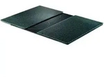 26255 Herdabdeck-/schneideplatten 'granit', 2-er Set, Glas, Anthrazit - Zeller
