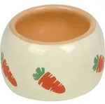 Nobby Keramik Futtertrog Carrot Beige Orange &Oslash; 14,5 500 Ml Gr&ouml;&szlig;e L Futtertrog &