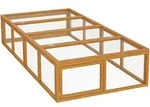 Wiltec - Xxl Freilaufgehege Holz 1800 X 900 X 480 Mm, Kasten Stall Mit Klappbarer