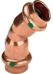 Viega - Profipress-bogen &Oslash; 15mm 45&deg; I/i Mit Sc-contur Modell 2426 Kupfer 292348
