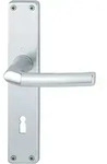 Hoppe - Langschildgarnitur Birmingham 1117/202sp Aluminium F1 Ob 72 Mm Din Links /