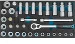 Steckschl&uuml;ssel Satz, Innenvierkant 10 = 3/8, 33-tlg., Vierkant Hohl 10 Mm (3/8),
