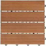 Home Deluxe - Wpc Klickfliese Bavaro - Hellbraun - 9 M2 - 11 Fliesen &Aacute; 30 X 30...