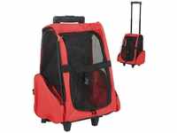 Pawhut - Hundetransporttasche, Haustierrucksack, 2-in-1-Design, ausziehbarer...