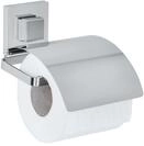 Wenko Vacuum-loc&reg; Toilettenpapierhalter Cover Quadro Edelstahl, Befestigen Ohne