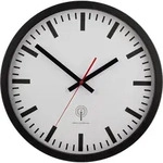 56862 Funk Wanduhr 40 Cm Schwarz - Eurotime
