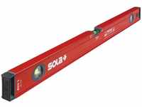 Red 3 Wasserwaage 80cm robuste Ausführung rot pulverbeschichtet Aluminium - Sola