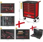 Ks Tools Racingline Schwarz/rot Werkstattwagen Mit 7 Schubladen Und 515