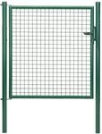 Alberts Wellengitter-einzeltor, Zinkp.gr&uuml;n Kst.b., B Mitte-mitte Pf.1250mm, H1250mm