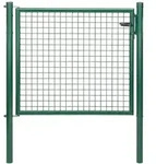 Alberts - Wellengitter-einzeltor, Zinkp.gr&uuml;n Kst.b., B Mitte-mitte Pf.1250mm,