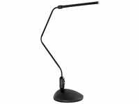 Schreibtischlampe schwarz Klemmleuchte led Tischleuchte flexibel, 3,6W 200lm
