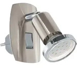 Eglo Steckerleuchte Mini 4 Flexibel Gu10 2,8 W Nickel-matt Warmwei&szlig;