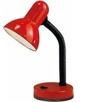 Rote Basic-schreibtischlampe Mit Eglo Flexarm.