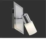Led Wandstrahler Clapton Mit Schalter Und Glasschirm, Breite 7cm