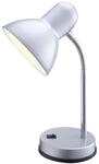 Eglo - Funktionale Schreibtischlampe / Tischleuchte Basic In Silber, Flexrohr