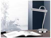 Flexible led Schreibtischleuchte curtis Silber matt, 4-Stufen Dimmer