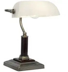 Lampe Bankir Tischleuchte Messing Antik 1x A60, E27, 60w, Geeignet F&uuml;r Normallampen