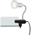 Briloner - Led Klemmleuchte Kabelschalter Flexarm 1xgu10 3 W Wei&szlig; Metall-glas