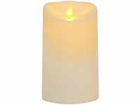Led Stumpenkerze M-Twinkle für außen von LED-Kerze flackernd, Kerzenlicht gelb mit