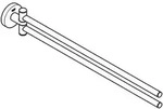 Grohe Handtuchhalter Essentials 2-arm, Schwenkbar, 43,9cm, Cool Sunrise