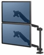 Fellowes - Platinum Series - Dual Upright Monitor Stand With Adjustable Flexible Arm