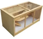 Wiltec - Xxl 3 Etagen Nagerk&auml;fig, 4-eckig, 1150 X 600 X 580 Mm, Aus Holz, Mit