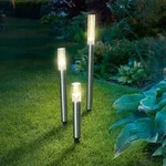 Esotec - Solar Leuchtst&auml;be Trio Sticks Im 3er-set, Warmwei&szlig; Outdoor Metall...