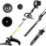 4-takt Benzin 6in1 Motorsense Rasentrimmer Heckenschere Hochentaster Freischneider