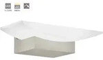 Led Wandleuchte Metrass Nickel-matt 10,5 X 20 Cm Warmwei&szlig; Wandleuchten - Eglo