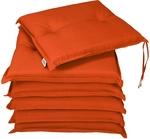 Detex&reg; Sitzkissen Stuhl 6er Set Wasserabweisend 43x39cm Befestigungsriemen Waschbar