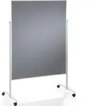 Magnetoplan Design-moderatorentafel "evolution Plus" Einteilig, Filz Grau, 1200 X