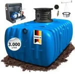 Garantia - 4rain Flat M Flachtank-paket 3000 Liter Haus-premium