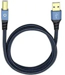 Oehlbach - Usb-kabel Usb 2.0 Usb-a Stecker, Usb-b Stecker 10.00 M Blau Vergoldete