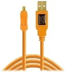 Tether Tools Tetherpro Usb 2.0 A/mini-b 8-poliges Usb-kabel 15" Org [tet-cu8015-org].