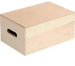 Holzkasten Mit Griffen Und Deckel, 29 X 19 Cm, Kesper