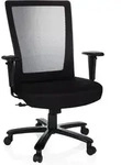 B&uuml;rostuhl / Drehstuhl Xxl Extender Netz / Stoff Schwarz Hjh Office